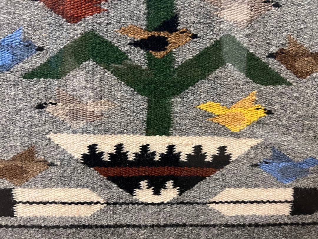 ナバホラグ 額装済み ツリーオブライフ ヴィンテージ