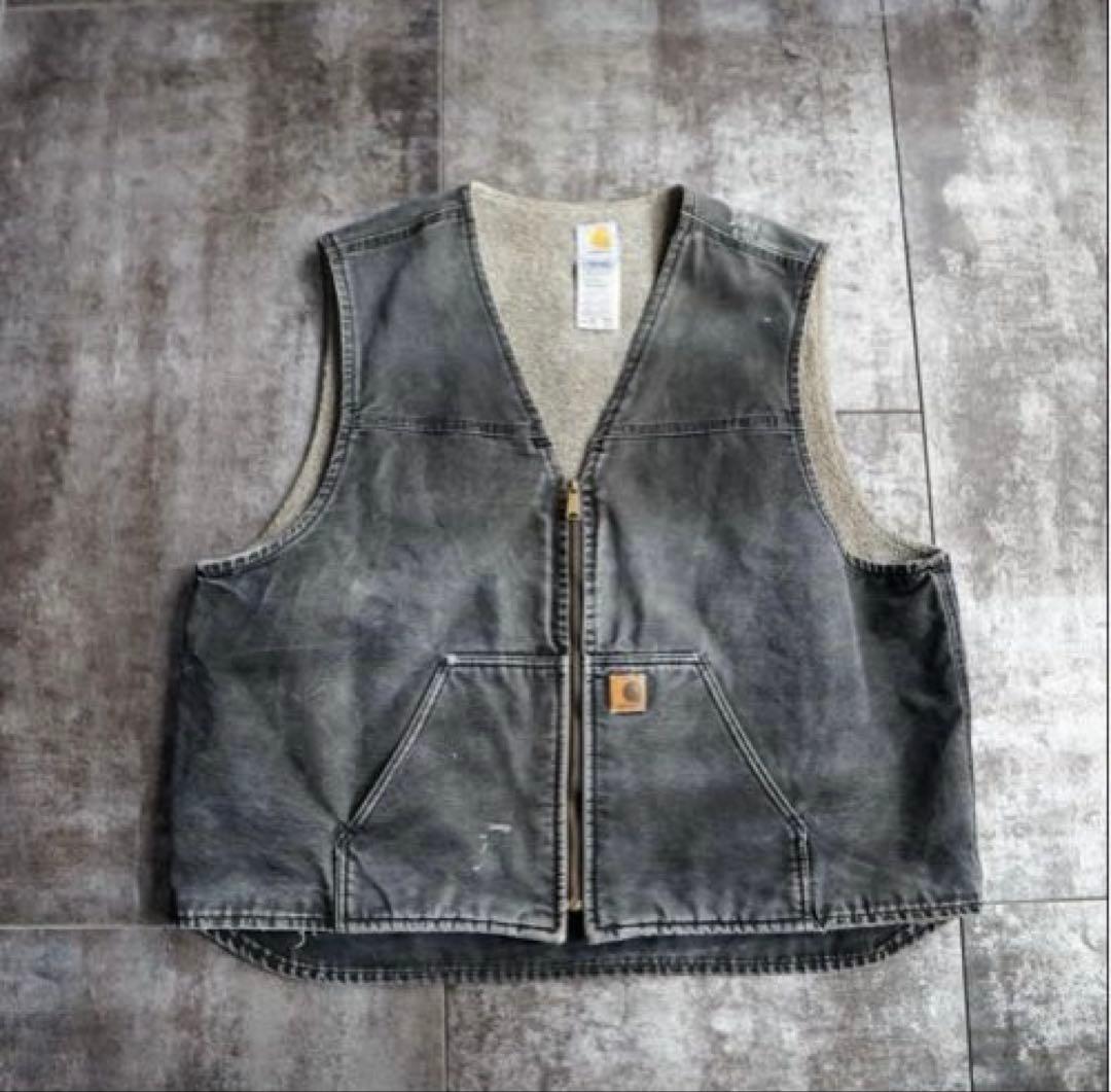00s carhartt 裏地ボア ダック べスト