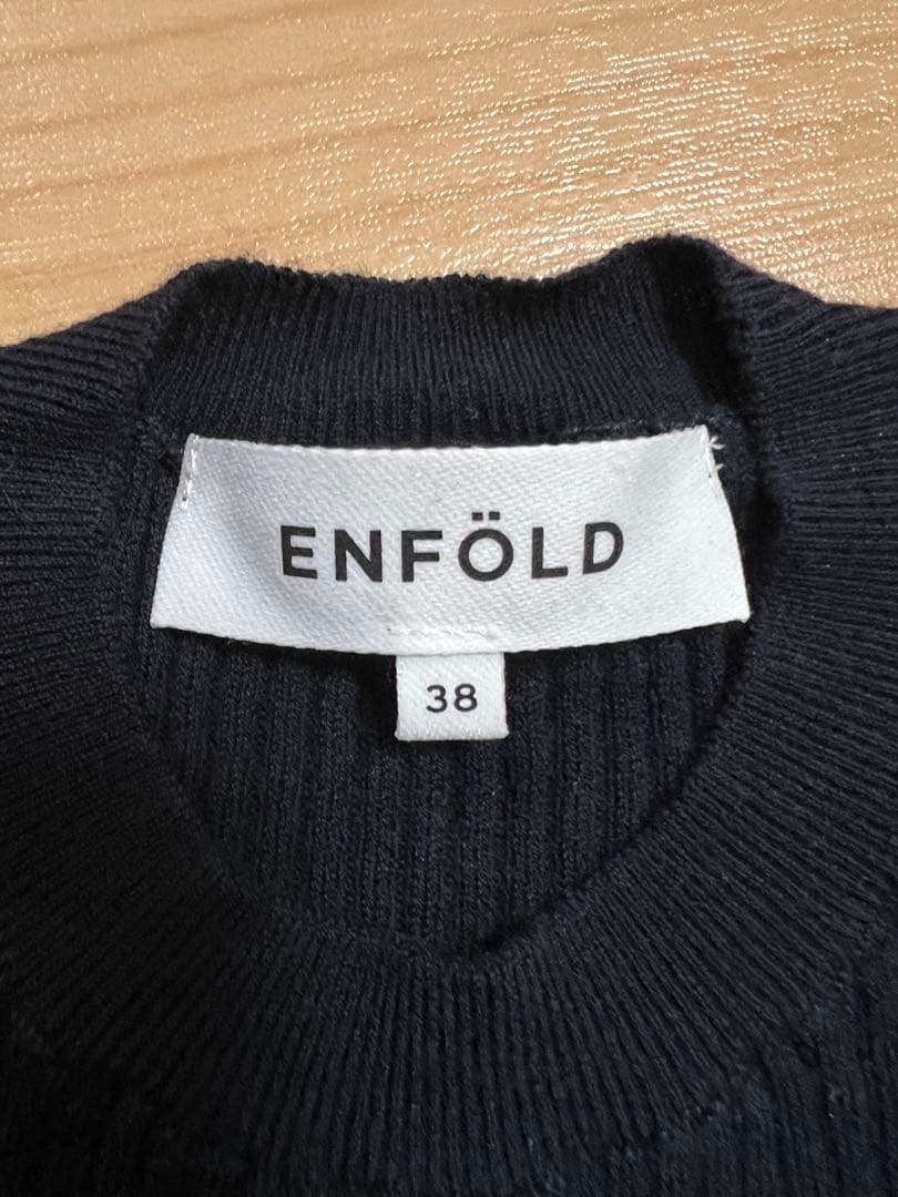 ぽんぽんENFOLD エンフォルド リブプルオーバー リブニット