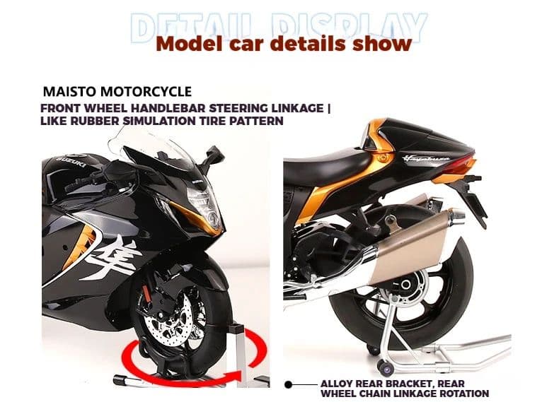 SUZUKI 隼 GSX1300R 33cm　ダイキャストモデル　ブラック