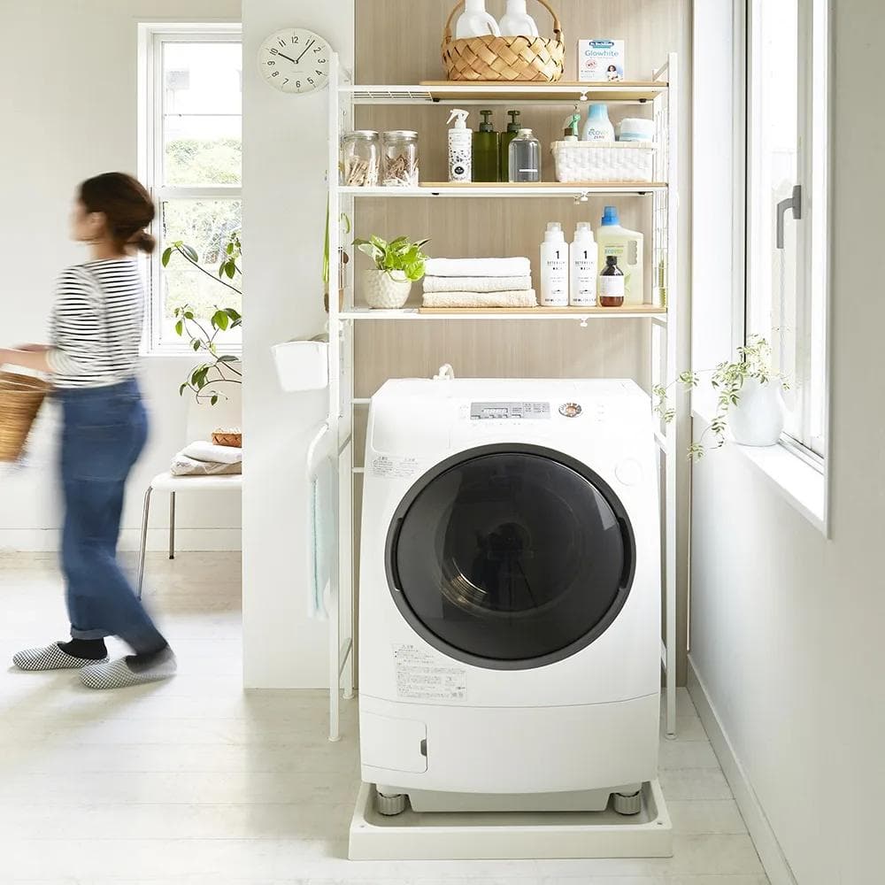 北欧テイストランドリーラック 棚3段