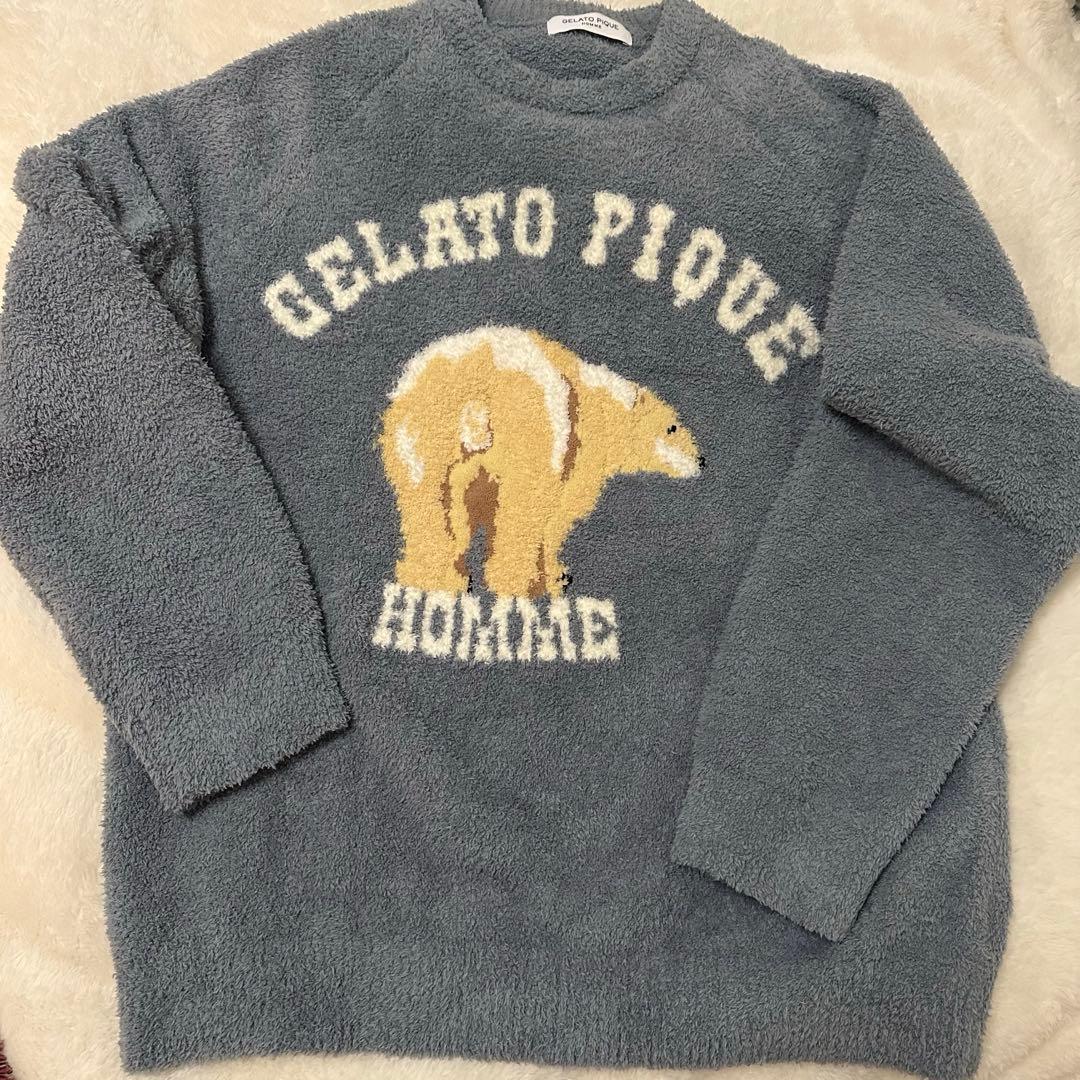 (未使用) ジェラート ピケ べビモコシロクマプルオーバー　Lサイズ