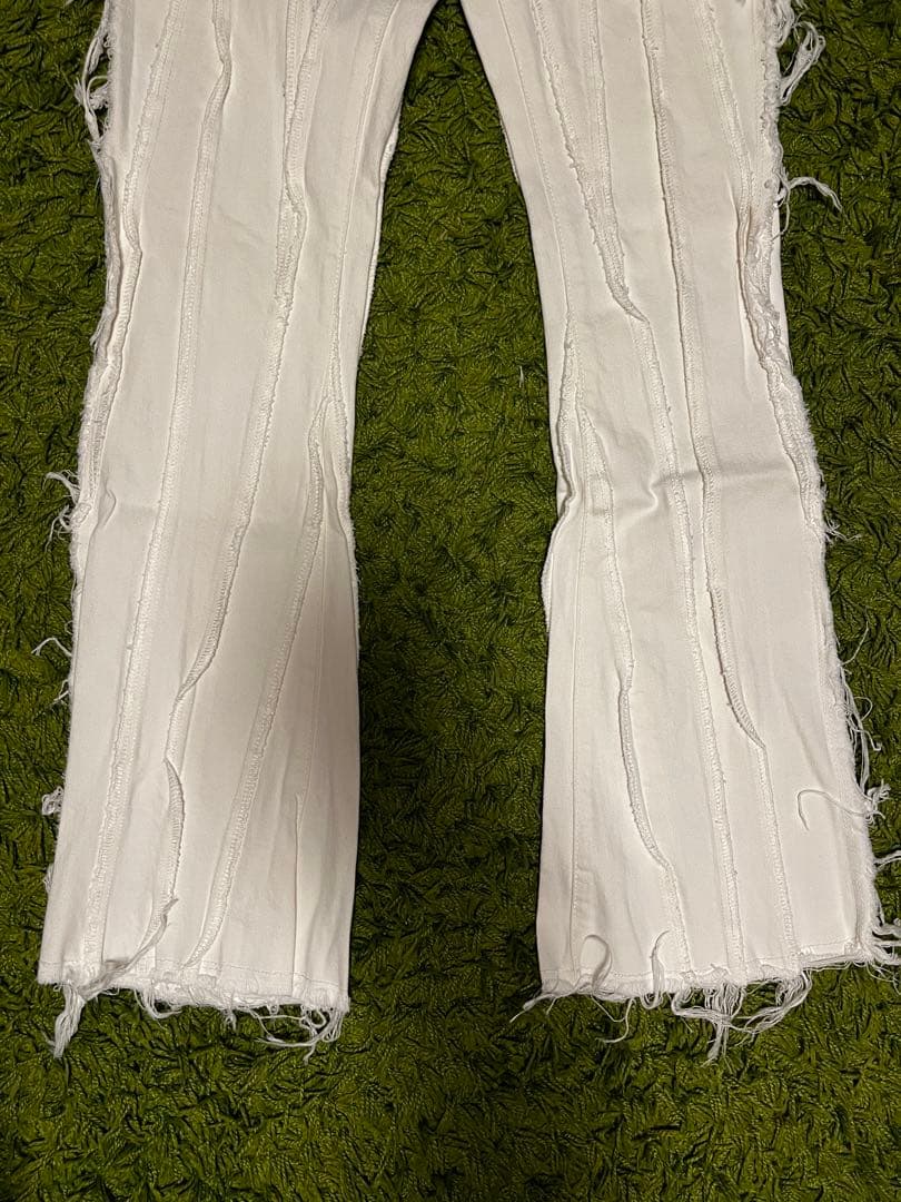 VALABASAS バラバサス スキニーフレアデニムホワイト 新品 30