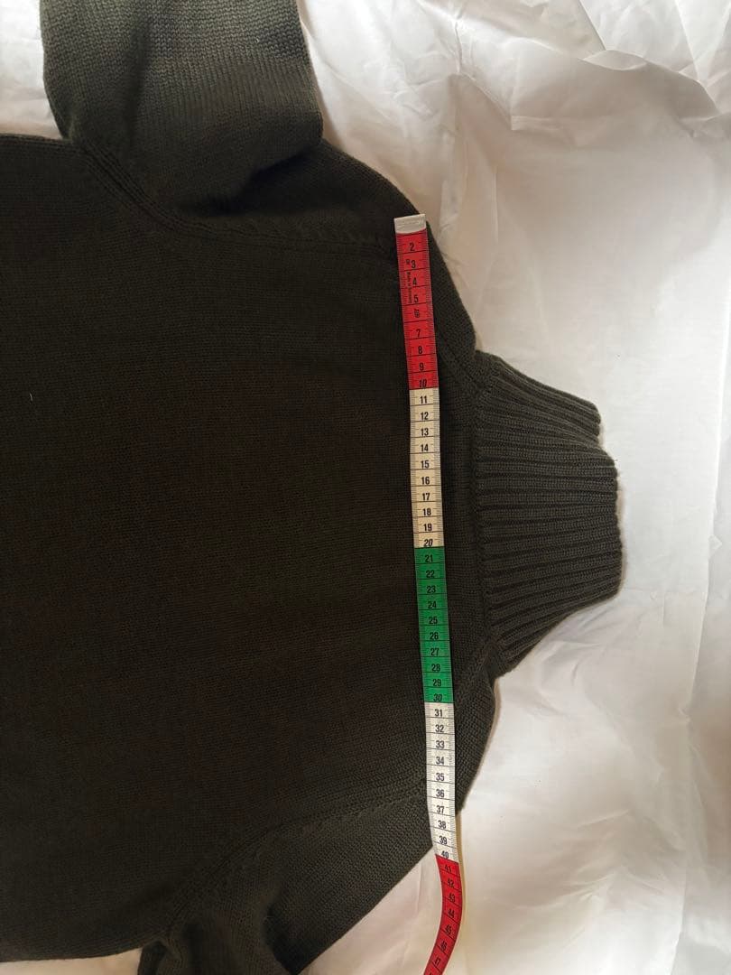 zanone オリーブグリーン ハイネックニットセーター