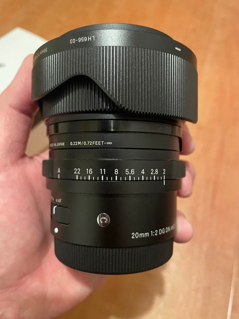 SIGMA 20mm F2 DG DN Contemporaryフルサイズレンズ