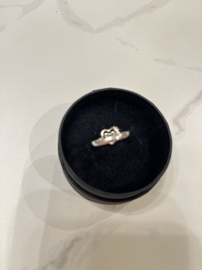 Ponte Vecchio♡ホワイトゴールド ダイヤモンド ハートリング