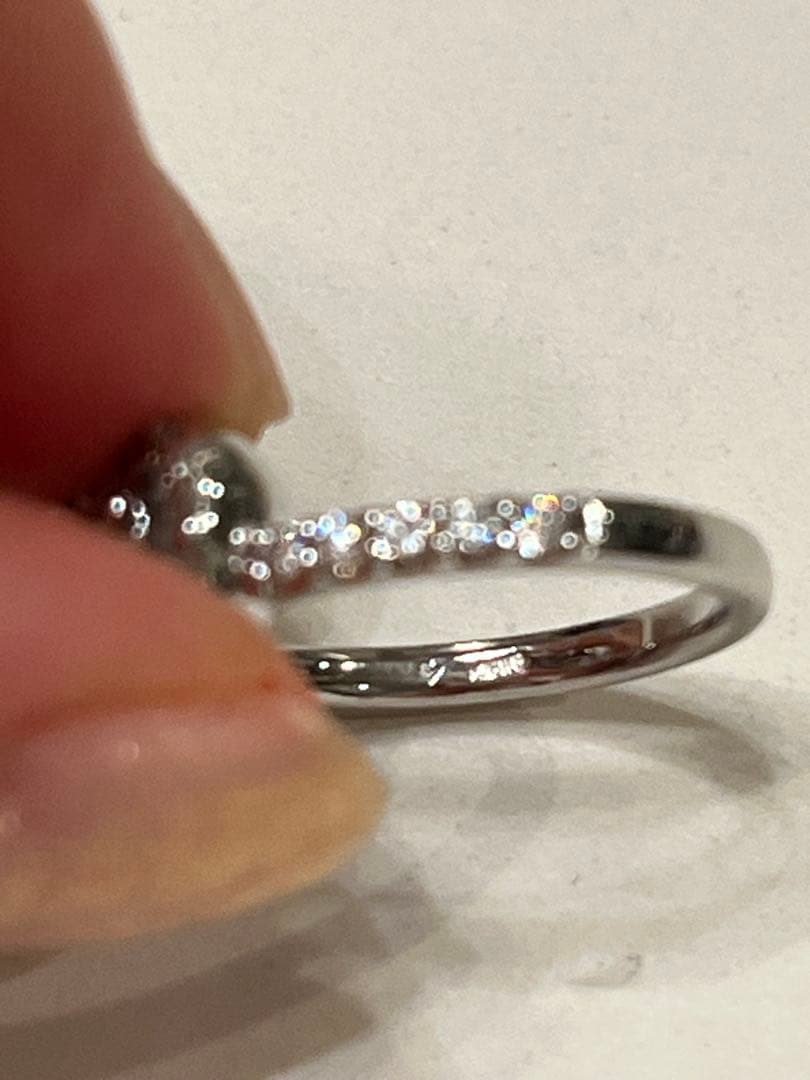 Ponte Vecchio♡ホワイトゴールド ダイヤモンド ハートリング