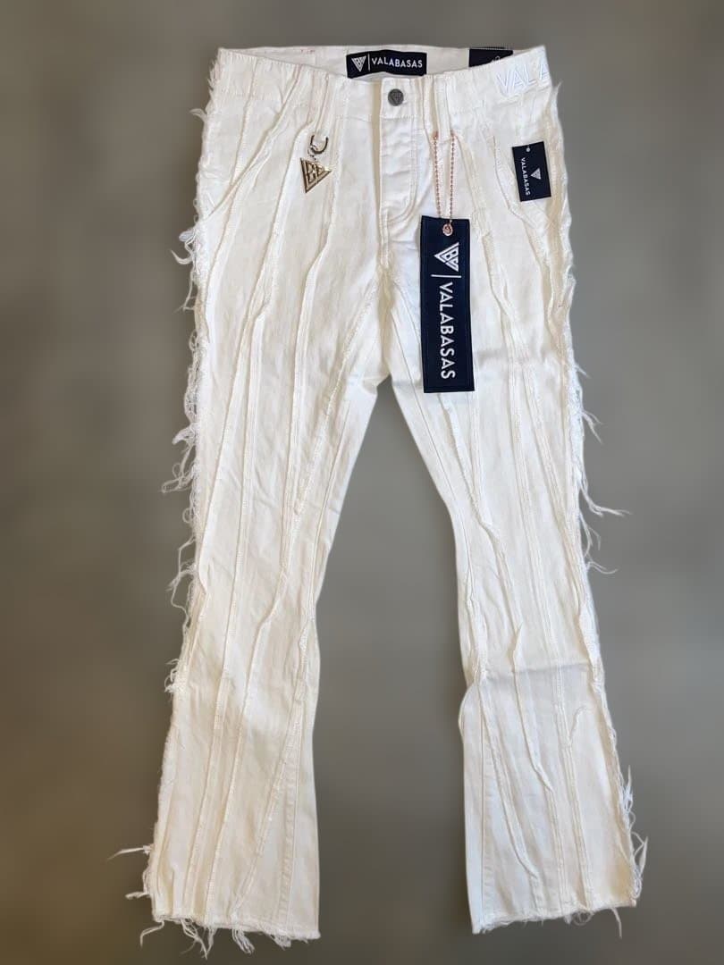 valabasasバラバサス スキニーフレアデニム ホワイト28 ラスト一点‼️