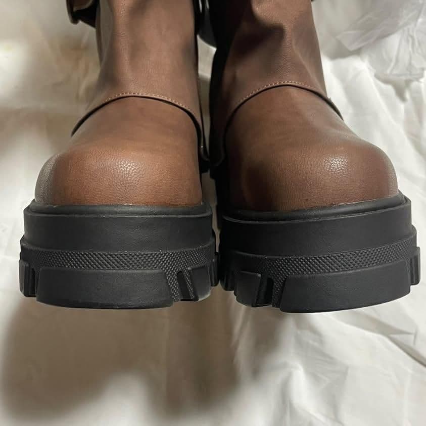 新品 EMODA カバータンクブーツ ブラウン Lサイズ