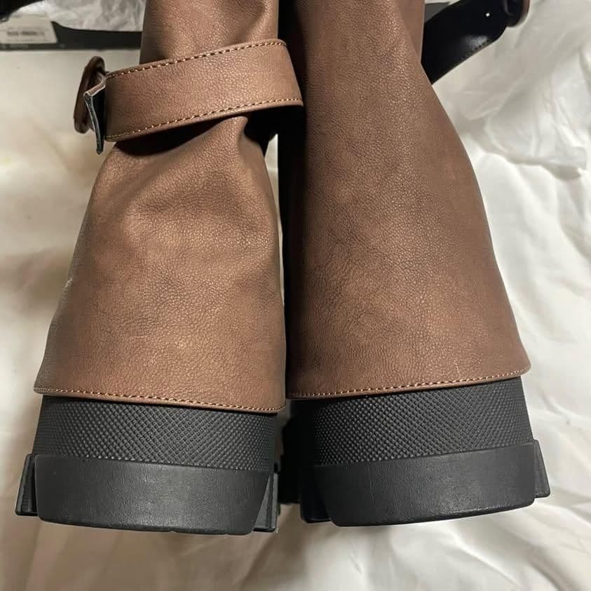 新品 EMODA カバータンクブーツ ブラウン Lサイズ