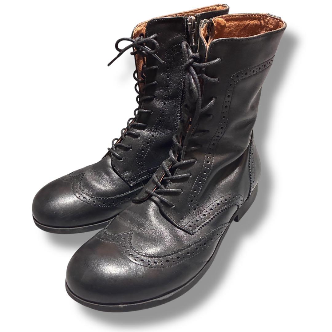 美品　ビルケンシュトック　ララミーハイ　レースアップブーツ　ブラック　25cm