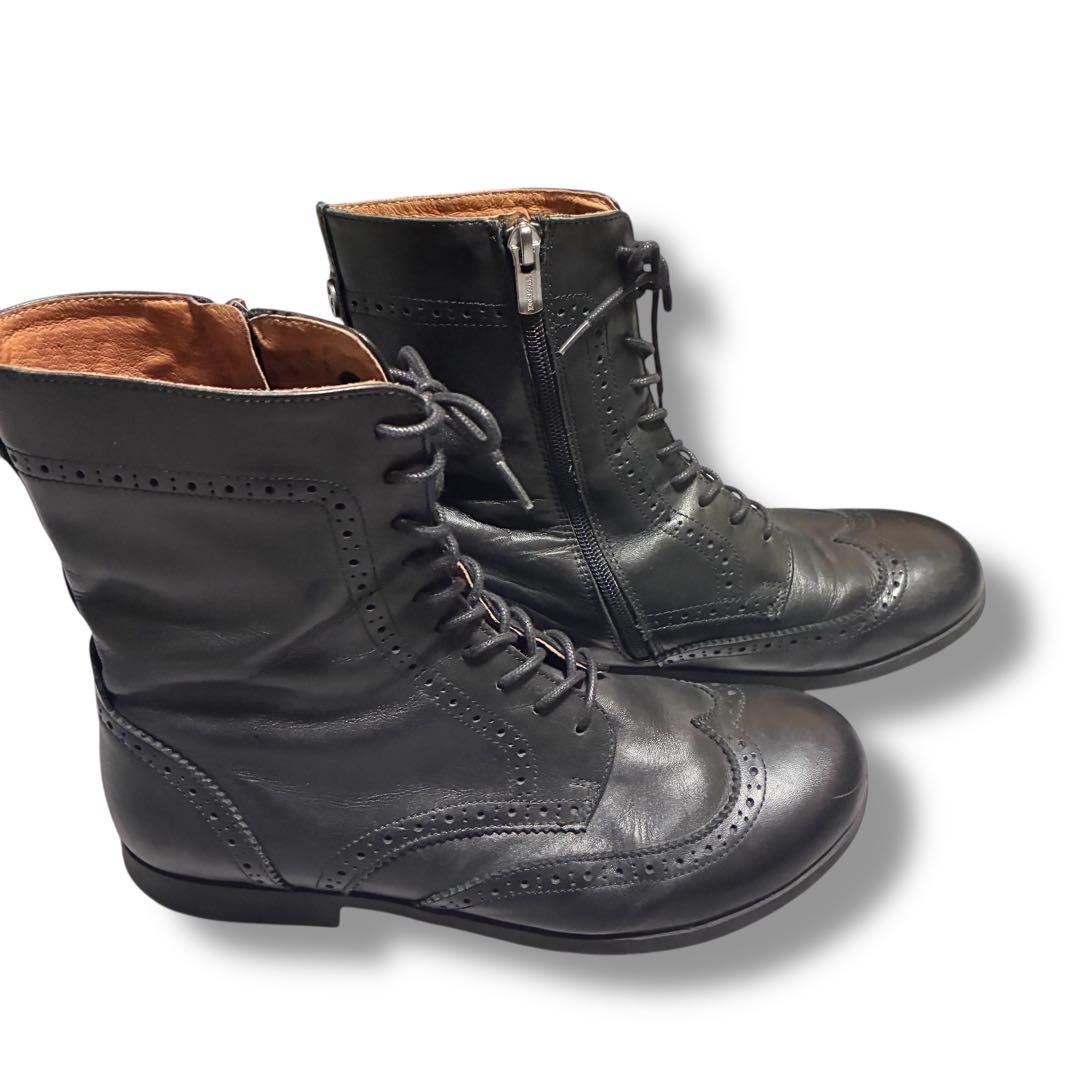 美品　ビルケンシュトック　ララミーハイ　レースアップブーツ　ブラック　25cm