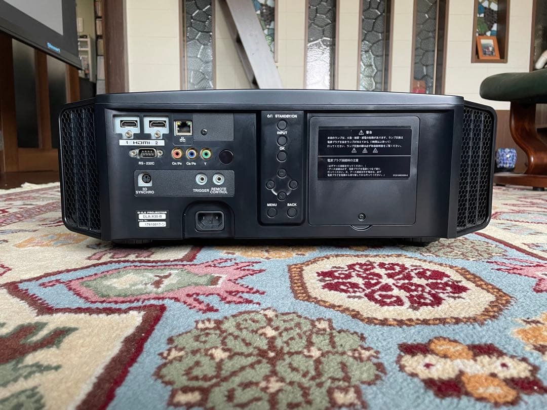 JVC DLA-X30B 純正ランプ交換後約80時間、リモコン、レンズキャップ付