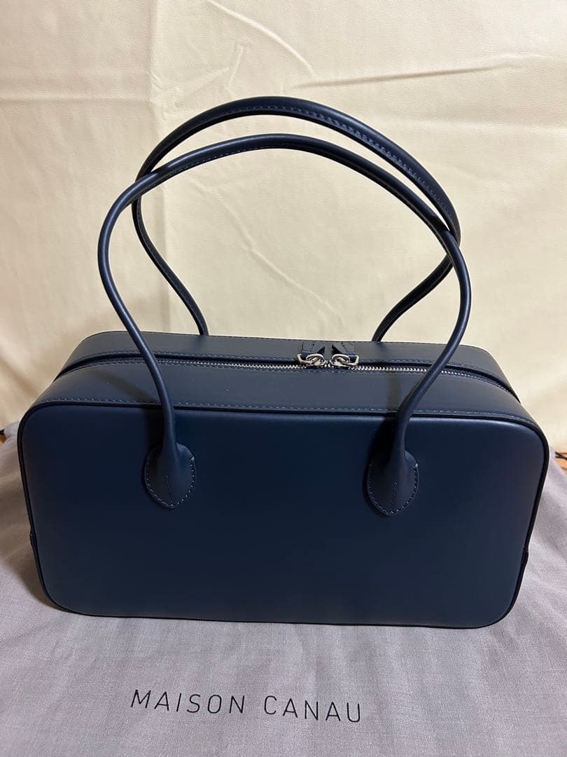 MAISON CANAU メゾンカナウBOX BOSTONネイビースムース