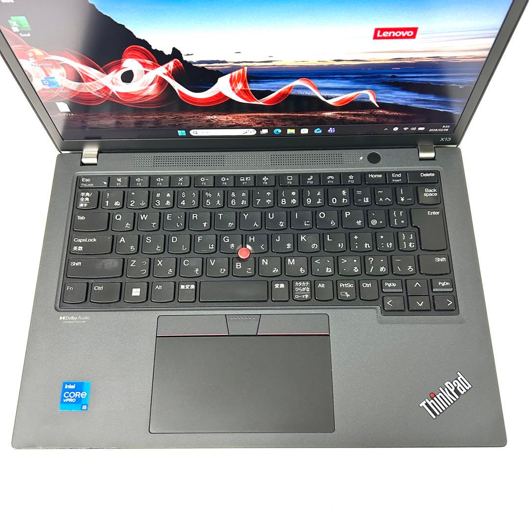 美品 Lenovo ThinkPad X13 Gen2 i5 バッテリー良好