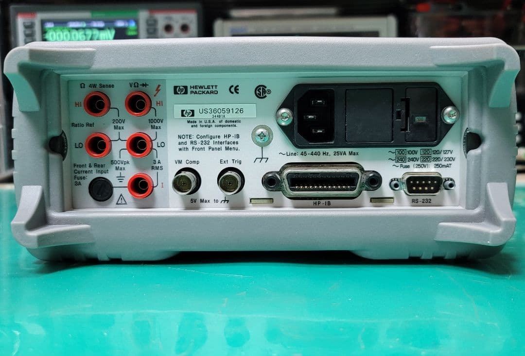 KEYSIGHT/HP 34401A 6.5桁 デジタルマルチメーター
