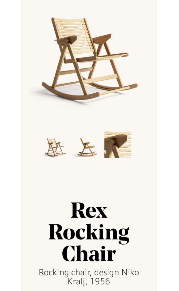 REX KRALJ レックス クラリ 木製 ロッキングチェア ミッドセンチュリー