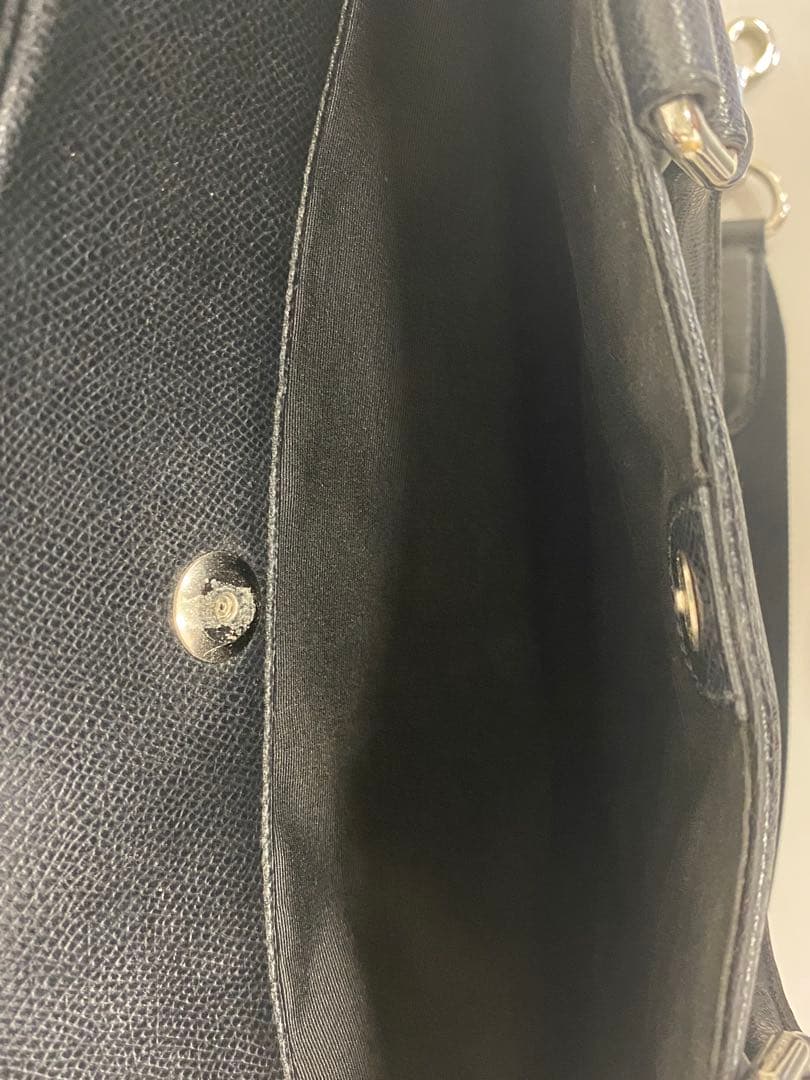 COACH コーチ ビジネスバッグ 黒 レザークロスグレーン ブリーフケース