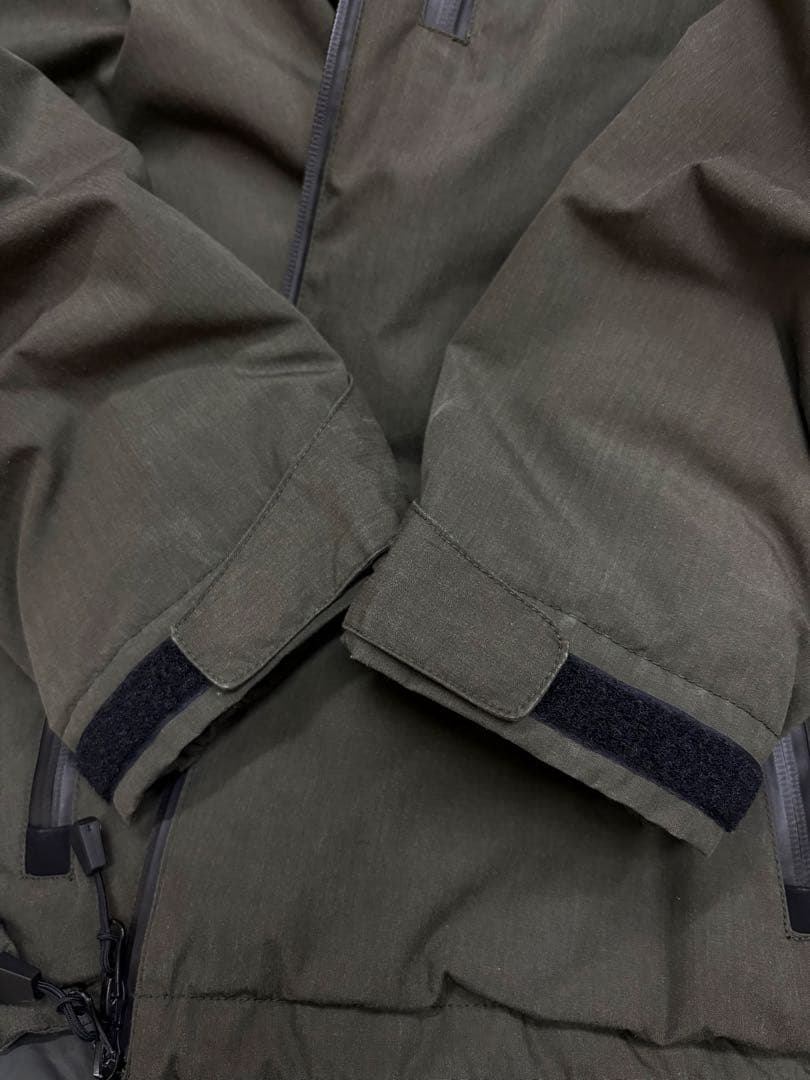 NANGA別注　HINOCリムフード　タキビダウン　カーキ色　XL 美品