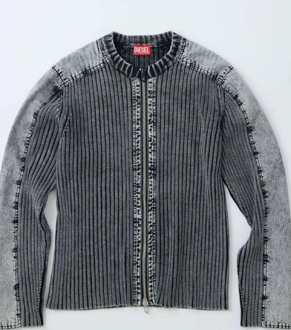 DIESEL ドライバーズニット シルバー