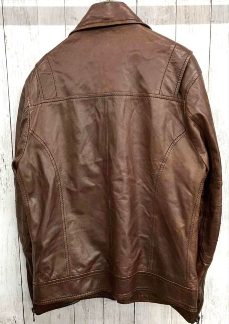 【定価42万円】 DOLCE&GABBANA レザーライダース 48