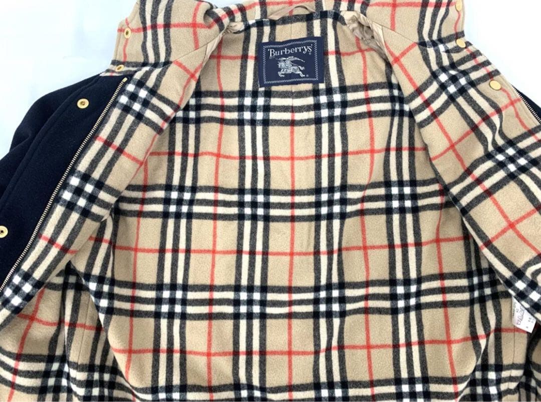 T01/078 Burberrys バーバリー フード付 ジップアップコート