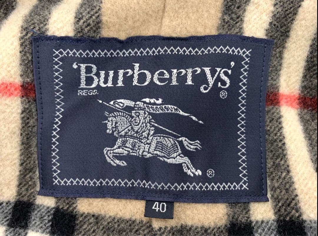 T01/078 Burberrys バーバリー フード付 ジップアップコート