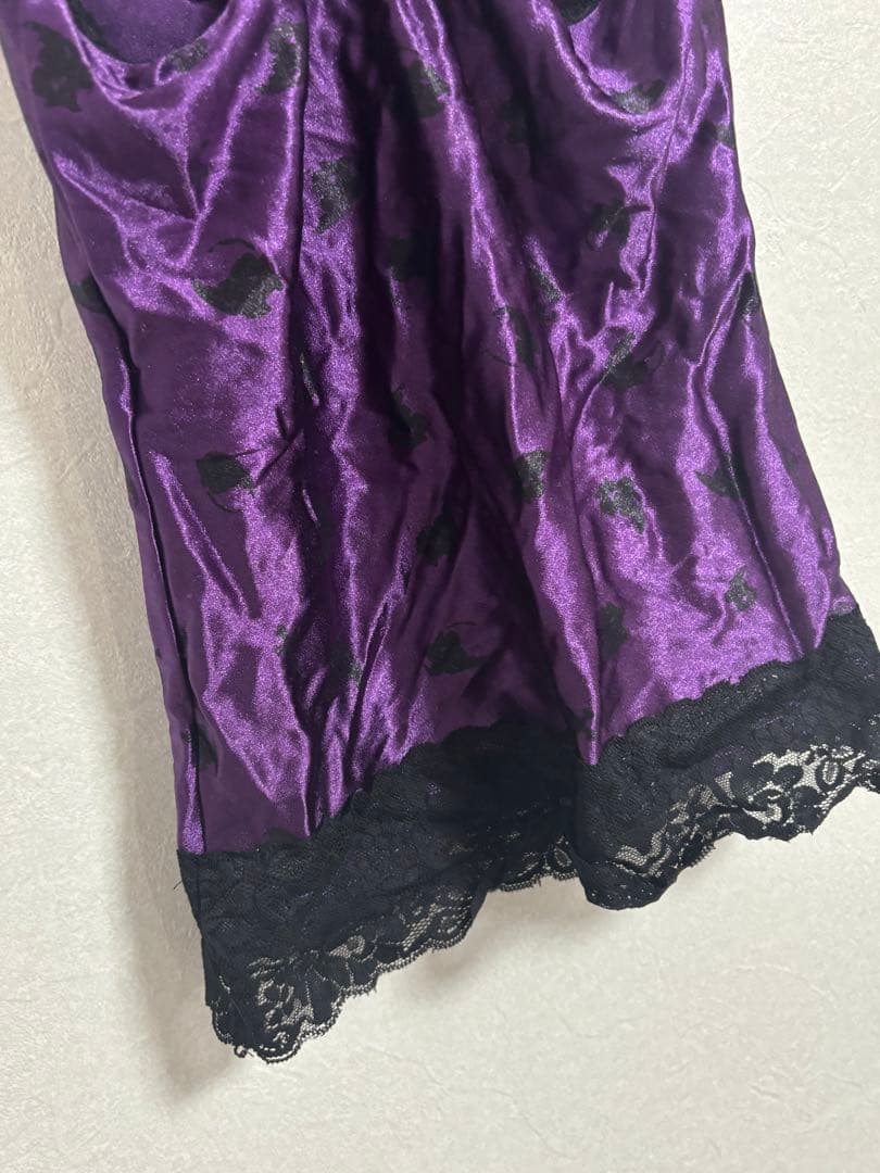 tutuHA GLAVlL スカル柄ジップキャミソール パープル【稀少品】