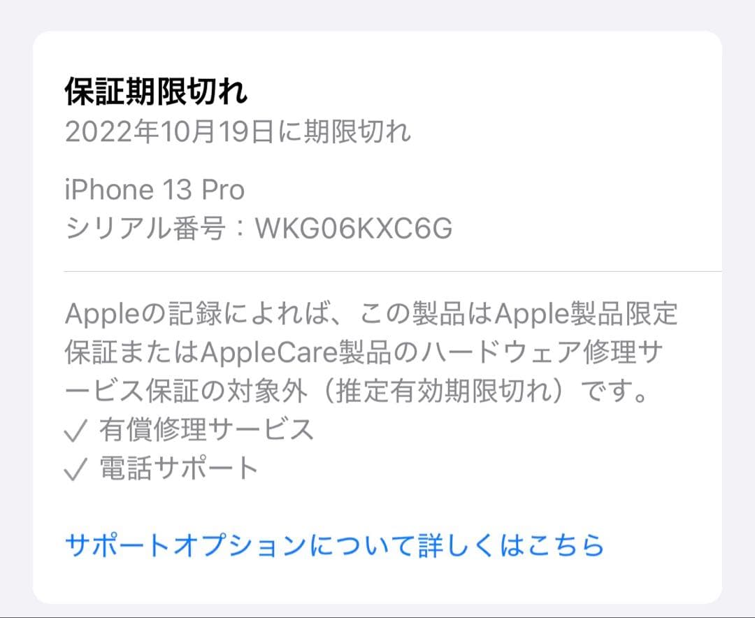 香港版Apple iPhone 13Pro 美品256GB シエラブルー