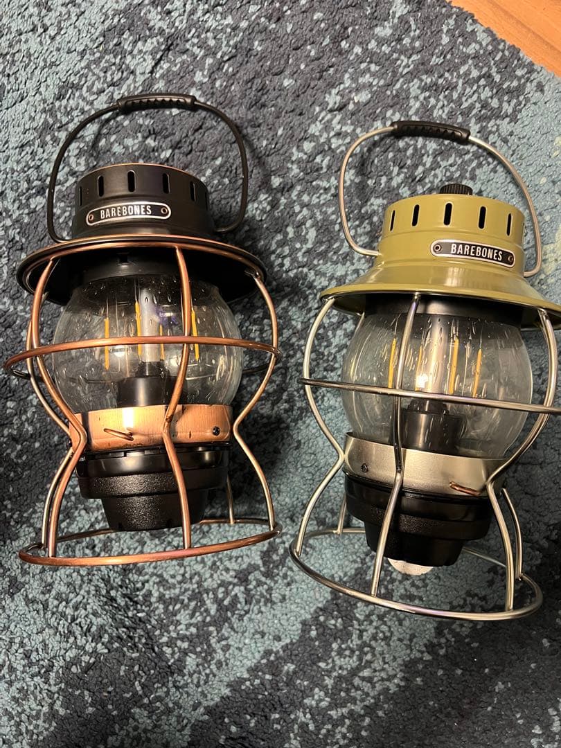 BAREBONES(ベアボーンズ) レイルロードランタンLED 2台セット