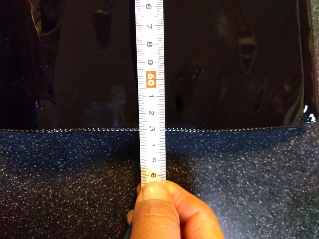 希少品　ユニセックス　エナメル黒のスタイリッシュなニーハイブーツ