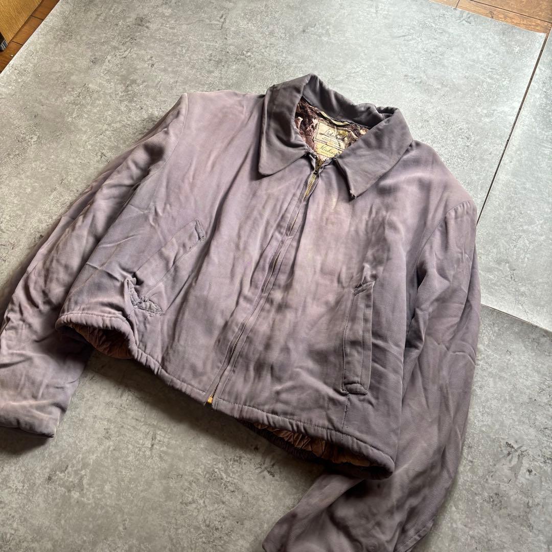 古着　50s lakeland レーヨン　ギャバジャン　ギャバジン　ジャケット