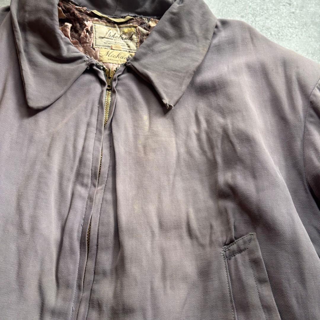 古着　50s lakeland レーヨン　ギャバジャン　ギャバジン　ジャケット