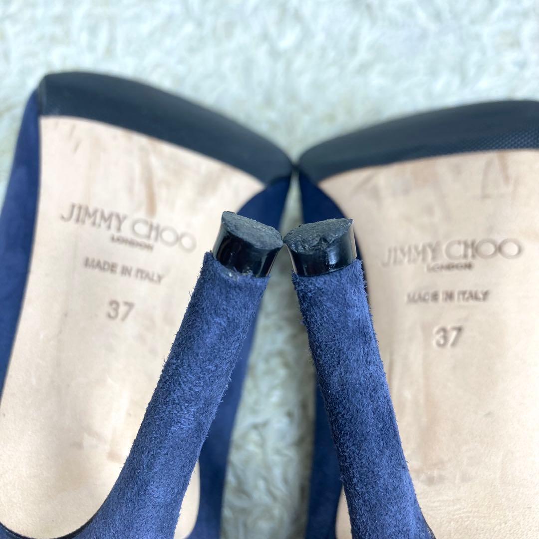『未使用級』JIMMY CHOO パンプス スエード ヒール ポインテッドトゥ