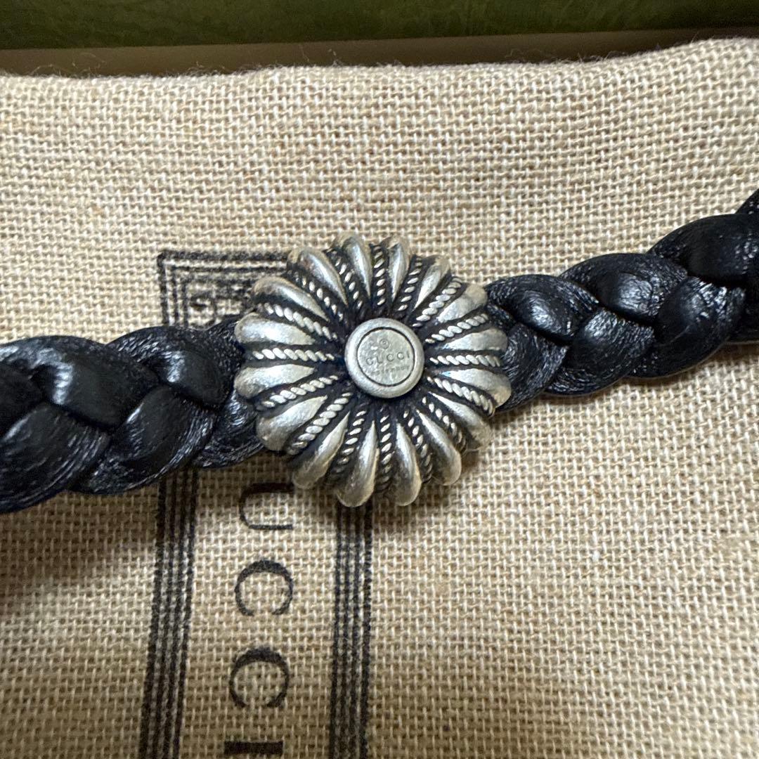 【新品未使用】 GUCCI グッチ レザーブレスレット