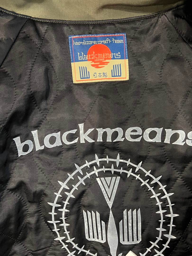 blackmeans 16SS 手振り刺繍 レーヨンスカジャン