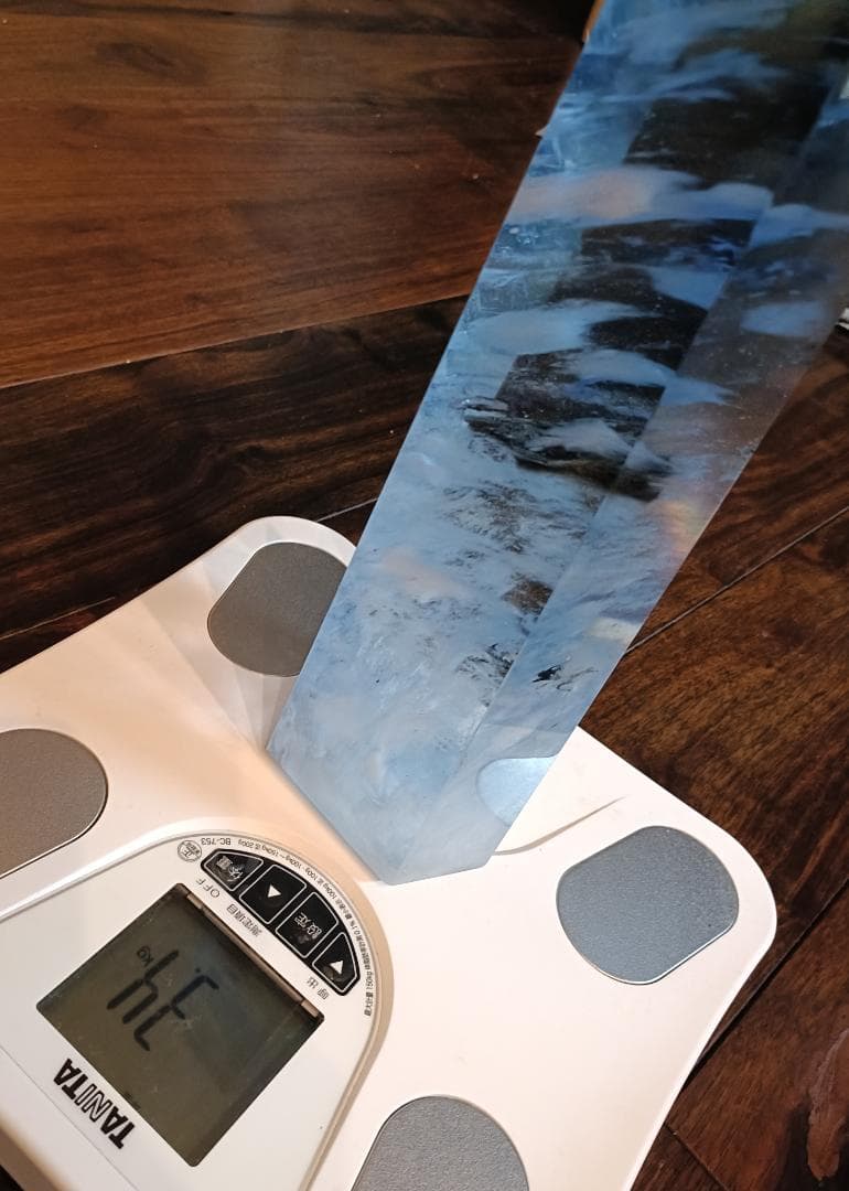 重量3.4kg　巨大クリスタル　飾り台付