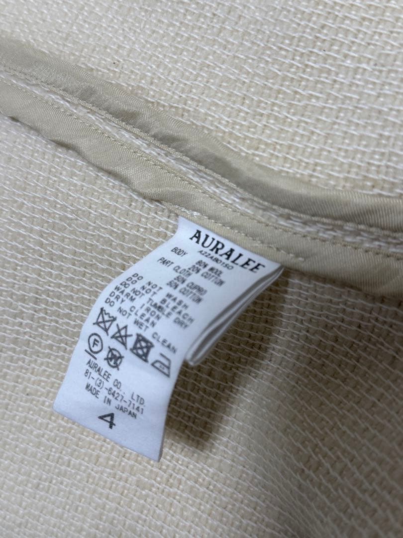 AURLAEE オーラリー　シャツブルゾン