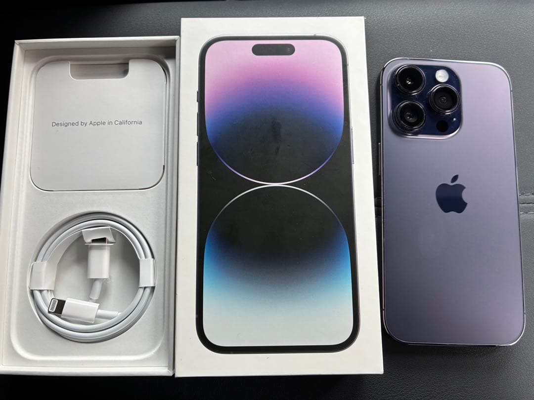 21時まで限定価格！iPhone 14 Pro ディープパープル simフリー