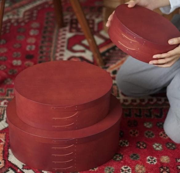 シェーカーボックス レッド(ブリック) Lサイズ 収納箱 レトロ おしゃれ