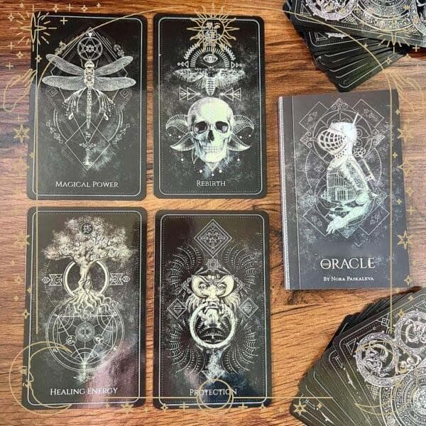 ★正規品オラクルカード★洗練されたシックな魔法の護符のオラクル／ブラックエッジ