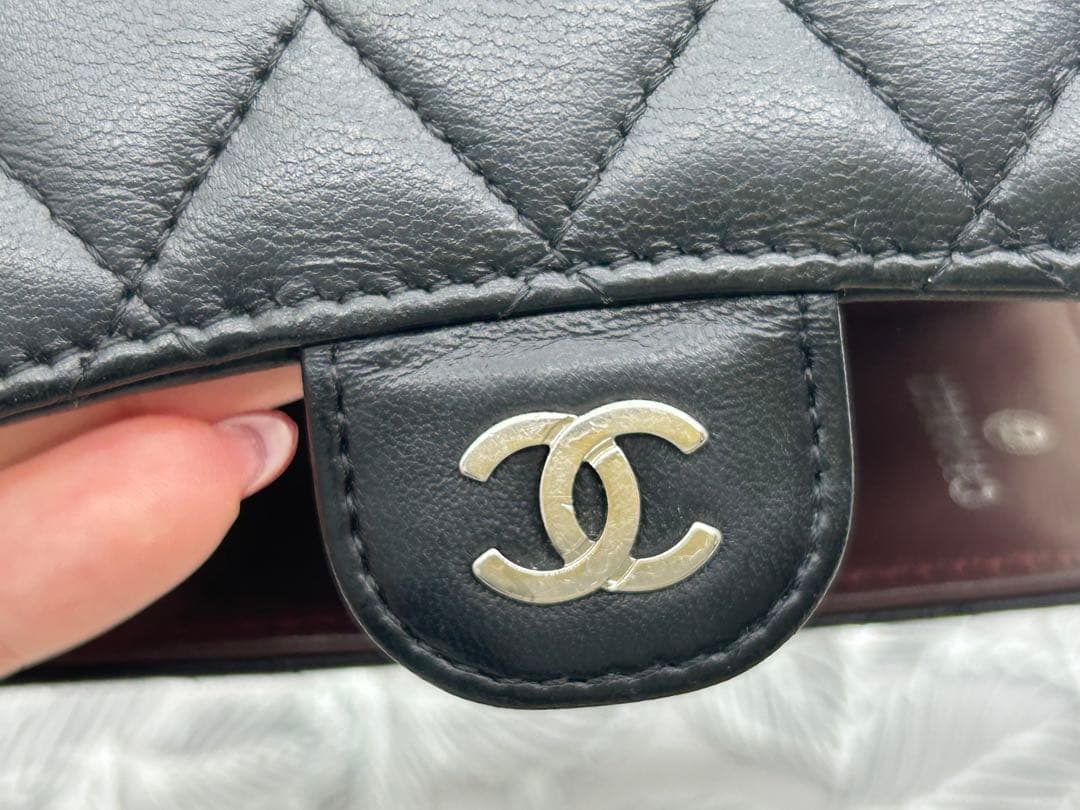 CHANEL シャネル マトラッセ ラムスキン 4連キーケース 黒　金田