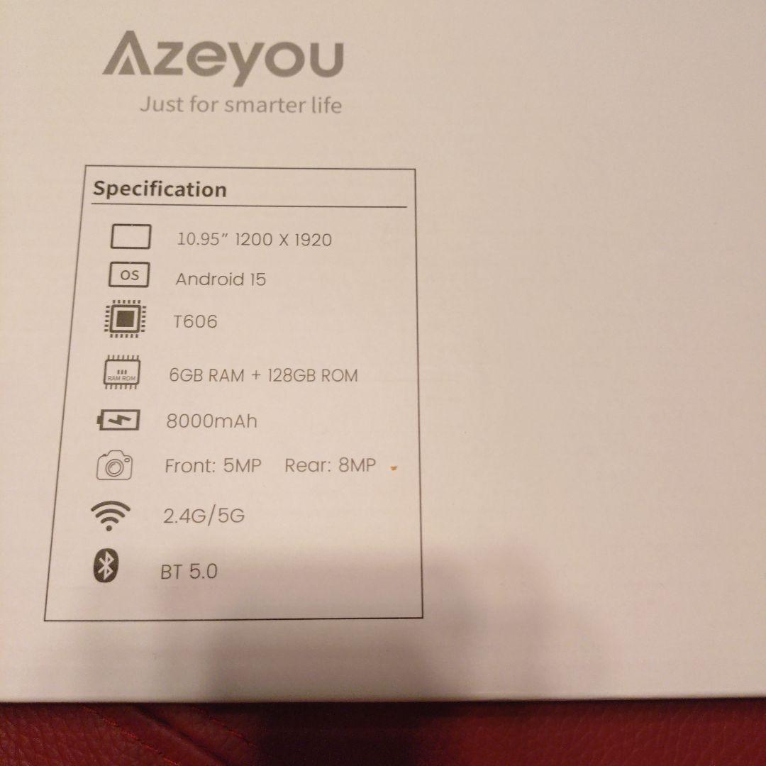 タブレット 11インチAzeyou タブレット android 15 1920*