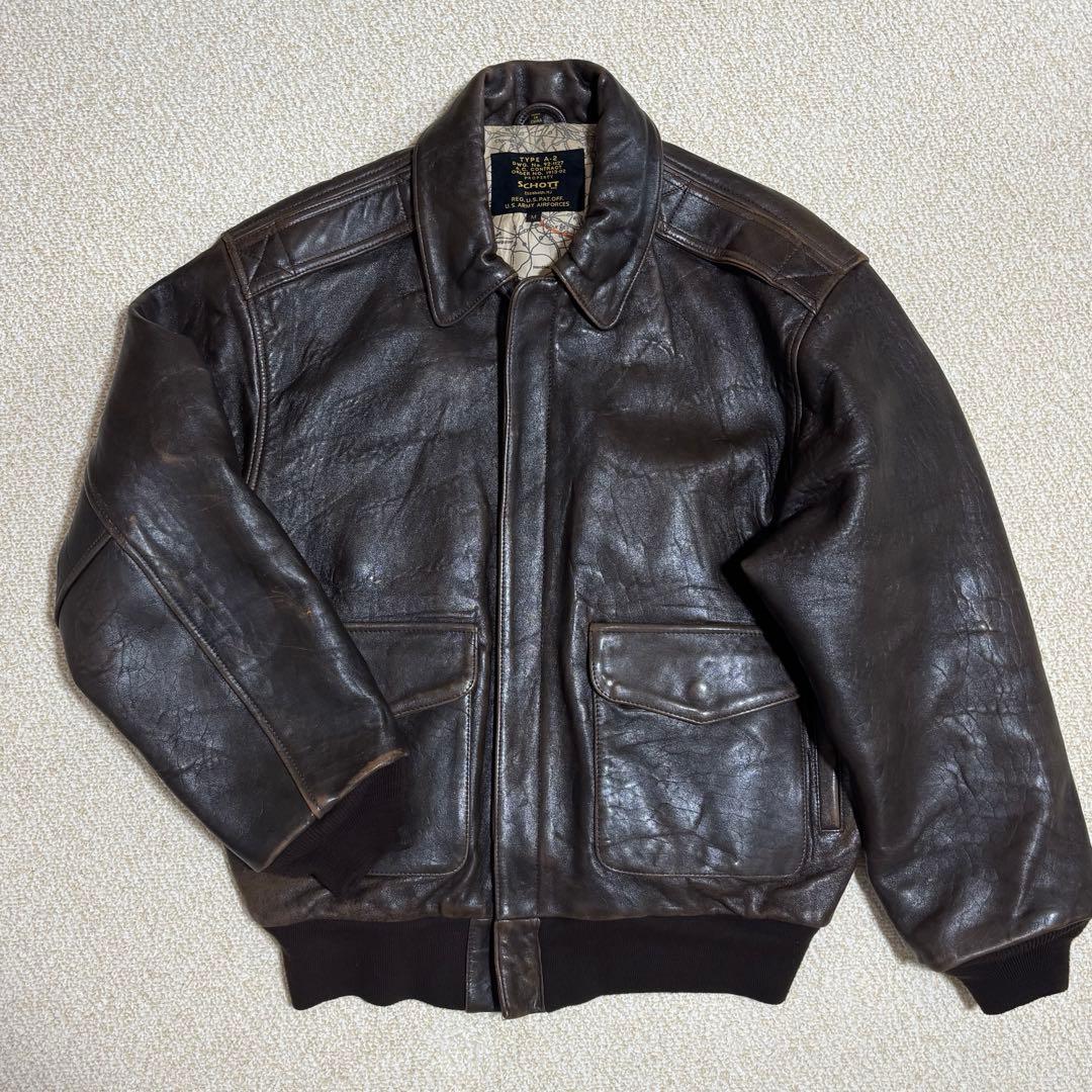 Schott ショット A-2フライトジャケット ダークブラウン