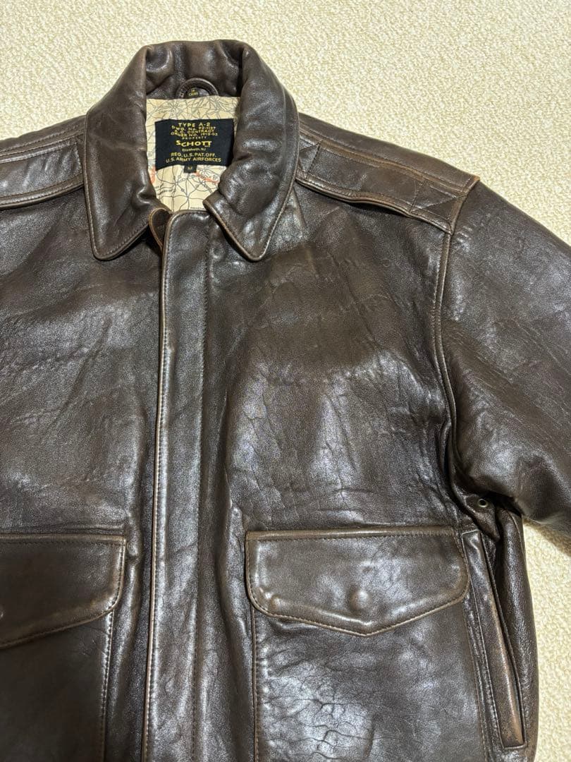 Schott ショット A-2フライトジャケット ダークブラウン