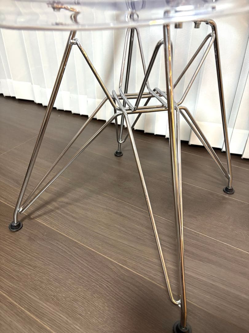 イームズチェア 透明 クリアチェア シェルチェア 2脚セット