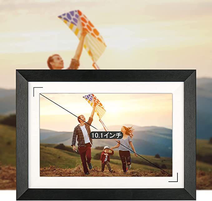 高精細！デジタルフォトフレーム☆10.1インチ タッチスクリーン