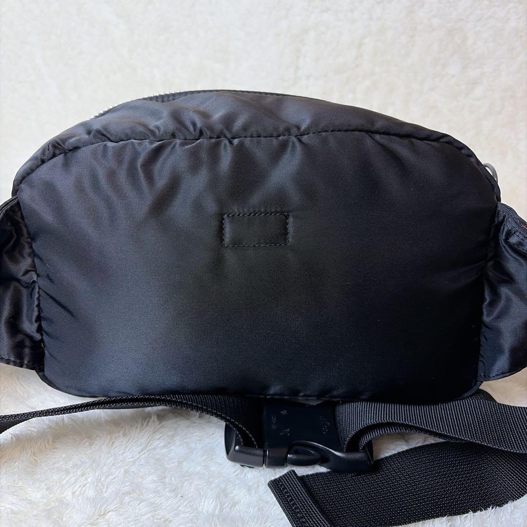 【美品】PORTER タンカー 2way ボディバッグ ウエストバッグ ブラック