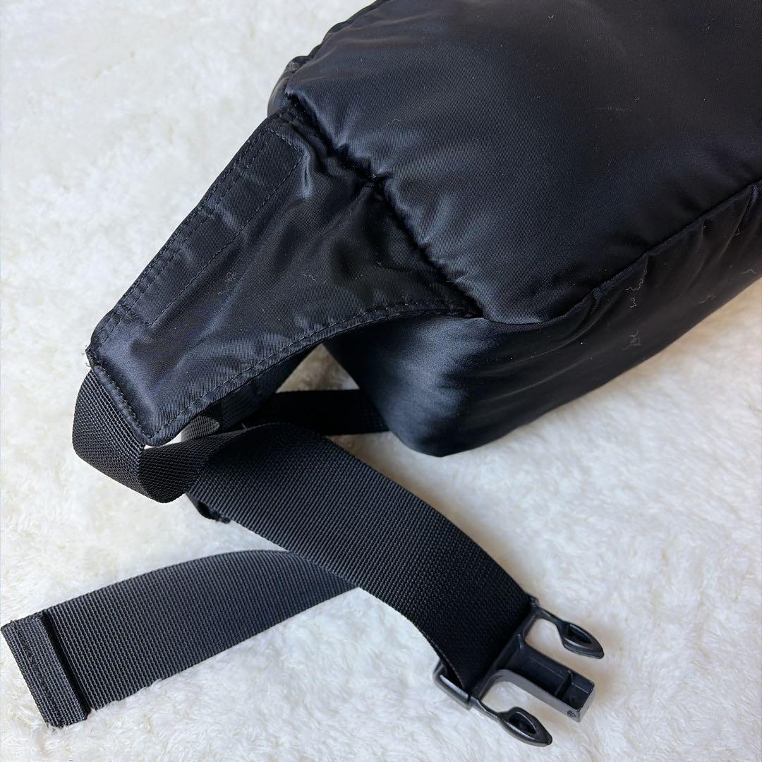 【美品】PORTER タンカー 2way ボディバッグ ウエストバッグ ブラック