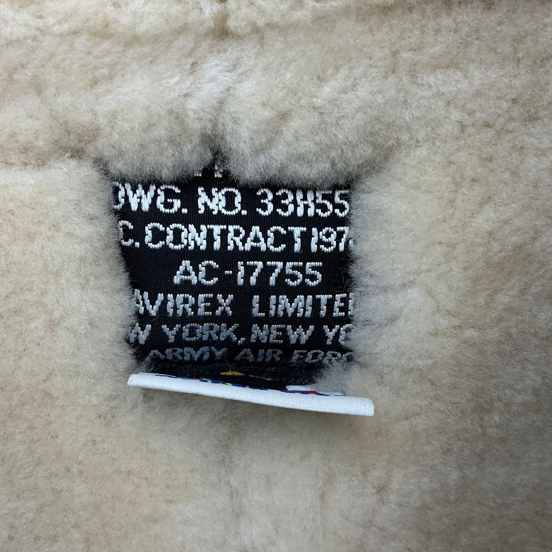 AVIREX B-3 ムートンフライトジャケット